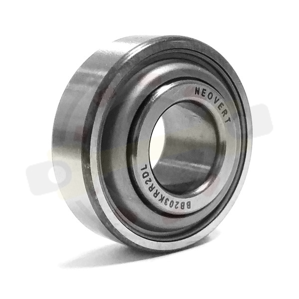 Подшипник 16,256х40х18,288/12 мм, шариковый c круглым отверстием на вал 16,256 мм, цилиндрическое наружное кольцо. Артикул BB203KRR2DL (Neovert)