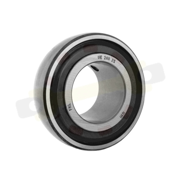 Подшипник 40х80х36/21 мм, шариковый с круглым отверстием на вал 40 мм, сферическое наружное кольцо. Артикул UE208-2S (FKL) - детальная фотография