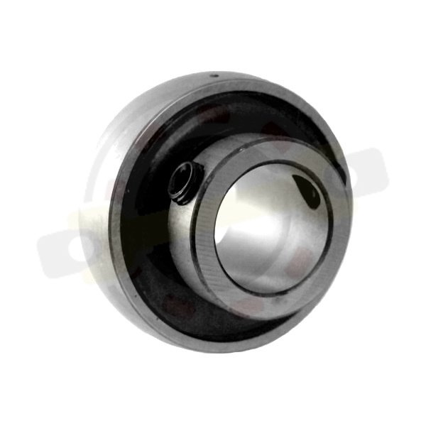 Подшипник 17х40х27,4/12 мм, шариковый с круглым отверстием на вал 17 мм, сферическое наружное кольцо. Артикул LE203-2F (FKL) - детальная фотография