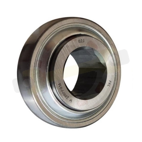 Подшипник 31,78х80х36,53/18 мм, шариковый с шестигранным отверстием на вал 31,78 мм, сферическое наружное кольцо. Артикул W208PPB16 (FKL)