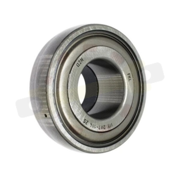 Подшипник 31,75х72х38,9/19 мм, шариковый с круглым отверстием на вал 31,75 мм, сферическое наружное кольцо. Артикул UY207-104-2S (FKL) - детальное фотография