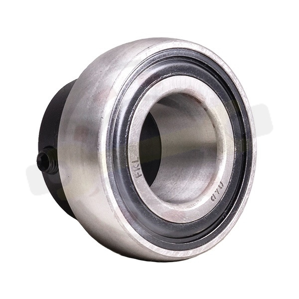 Подшипник 25,4х52х31/15 мм, шариковый с круглым отверстием на вал 25,4 мм, без отверстия для смазки, сферическое наружное кольцо. Артикул UY205-100-2S.H (FKL) - детальная фотография