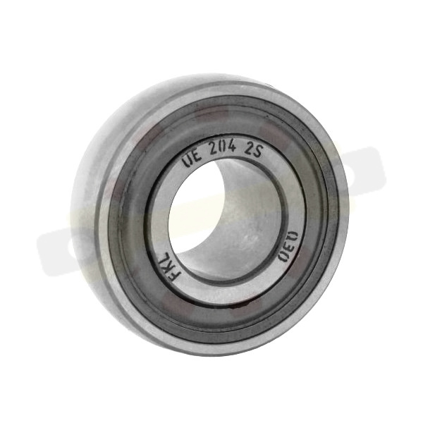 Подшипник 20х47х25,5/14 мм, шариковый с круглым отверстием на вал 20 мм, сферическое наружное кольцо. Артикул UE204-2S (FKL) - детальная фотография