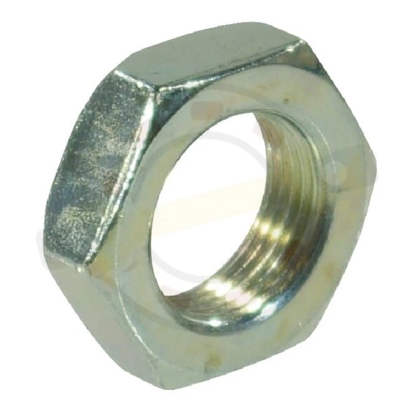 Гайка шестигранная низкая DIN 439, резьба M24x1,5 сталь, оцинкованная, класс 4. Артикул 439B2415 (Kramp)