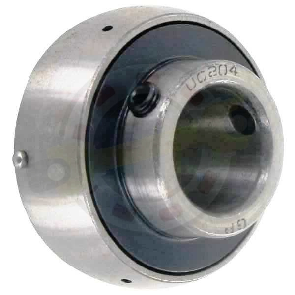 Подшипник 20х47х31/17 мм, шариковый с круглым отверстием на вал 20 мм, сферическое наружное кольцо. Артикул UC204GP (GoPart)