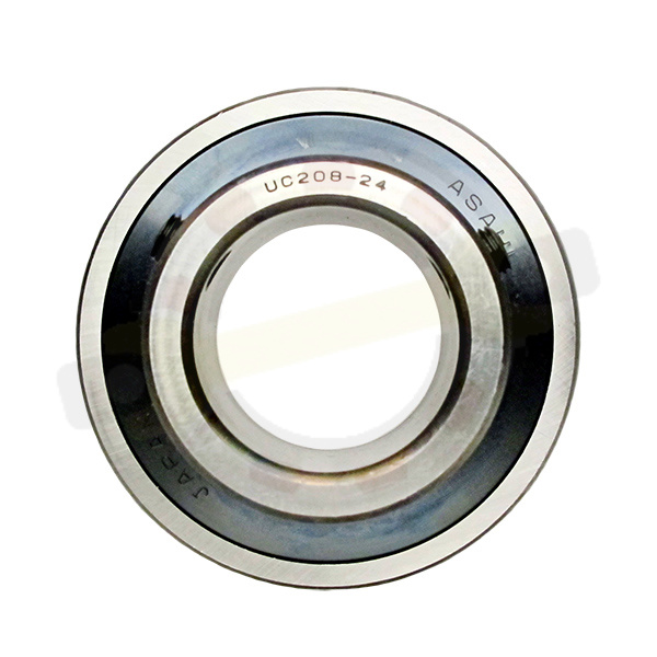 Подшипник 38,1х80х49,2/21 мм, шариковый с круглым отверстием на вал 38,1 мм, сферическое наружное кольцо. Артикул UC208-24 (Asahi) - детальная фотография