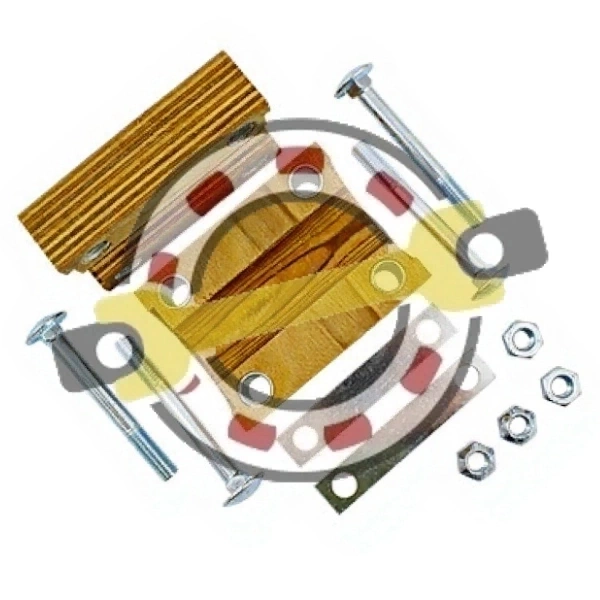 Подшипник соломотряса деревянный, комплект с метизами. Артикул 18AP001220 (Agri Parts) - детальная фотография