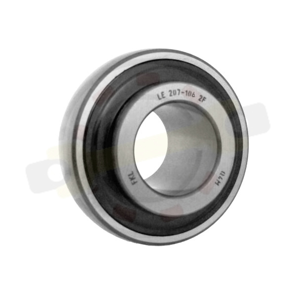  Подшипник 34,925х72х42,9/19 мм, шариковый с круглым отверстием на вал 34,925 мм, сферическое наружное кольцо. Артикул LE207-106-2F (FKL) - детальное фотография
