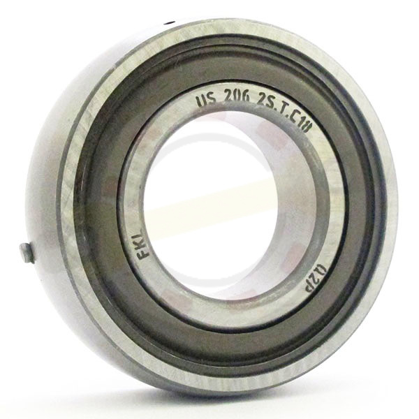 Подшипник 30х62х18 мм, шариковый на вал 30 мм, сферическое наружное кольцо. Артикул US206-2S.T.C18 (1580206) (FKL)