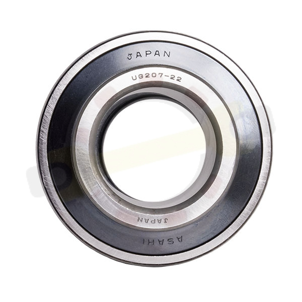 Подшипник 34,925х72х51,1/20 мм, шариковый с круглым отверстием на вал 34,925 мм, сферическое наружное кольцо. Артикул UG207-22,A+ER (Asahi) - детальная фотография