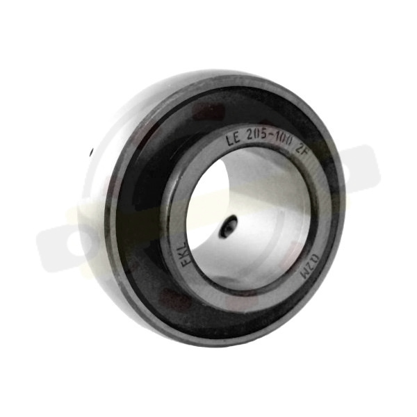  Подшипник 25,4х52х34,1/15 мм, шариковый с круглым отверстием на вал 25,4 мм, сферическое наружное кольцо. Артикул LE205-100-2F (FKL) - детальное фотография