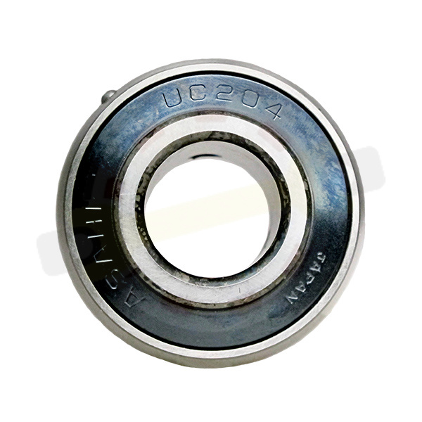 Подшипник 20х47х31/17 мм, шариковый с круглым отверстием на вал 20 мм, сферическое наружное кольцо. Артикул UC204 (Asahi) - детальная фотография