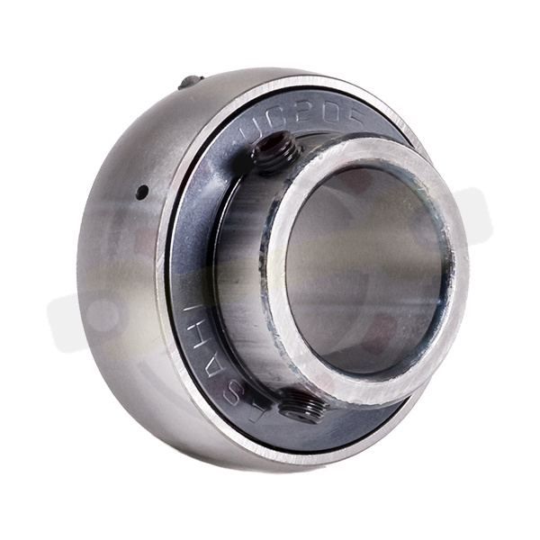 Подшипник 25х52х34,1/17 мм, шариковый с круглым отверстием на вал 25 мм, сферическое наружное кольцо. Артикул UC205 (Asahi)