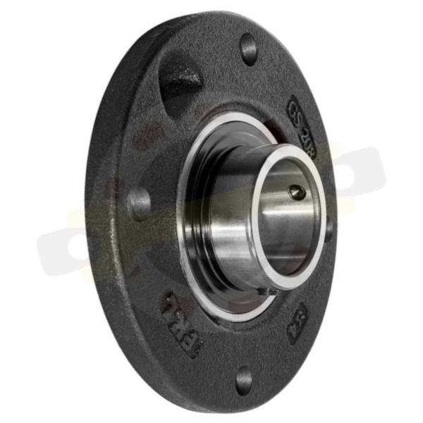 Корпус с подшипником в сборе на вал 40 мм, круглый чугунный фланец. Артикул LEGS208-2F.H (FKL)