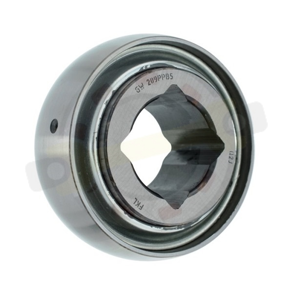  Подшипник 32,8х85х36,5/30,2 мм, шариковый с квадратным отверстием на квадратный вал 32,8 мм, сферическое наружное кольцо. Артикул GW209PPB5 (FKL) - детальное фотография
