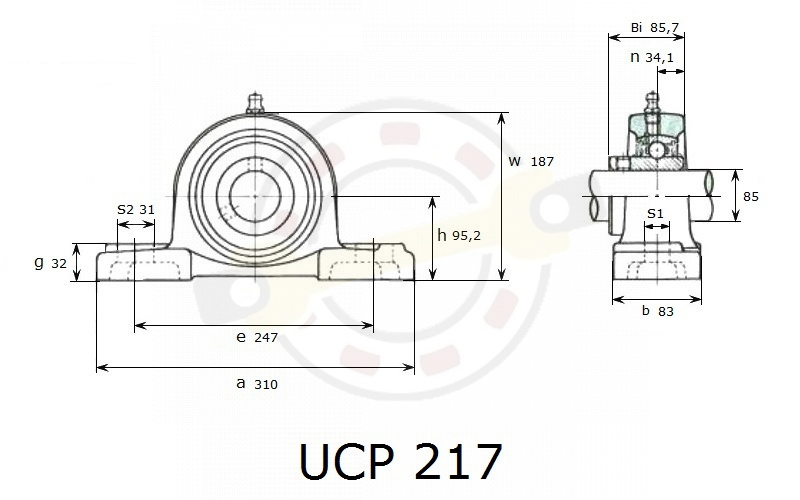 UCP217 Подшипниковый Узел Asahi (Япония) Детальное фото