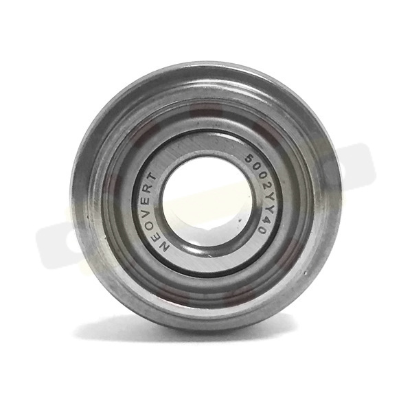  Подшипник 12,7х40/33,8х19 мм, шариковый однорядный на вал 12,7 мм, цилиндричечское наружное кольцо, с выступом шириной 12 мм. Артикул 5002YY40 (Neovert) - детальное фотография